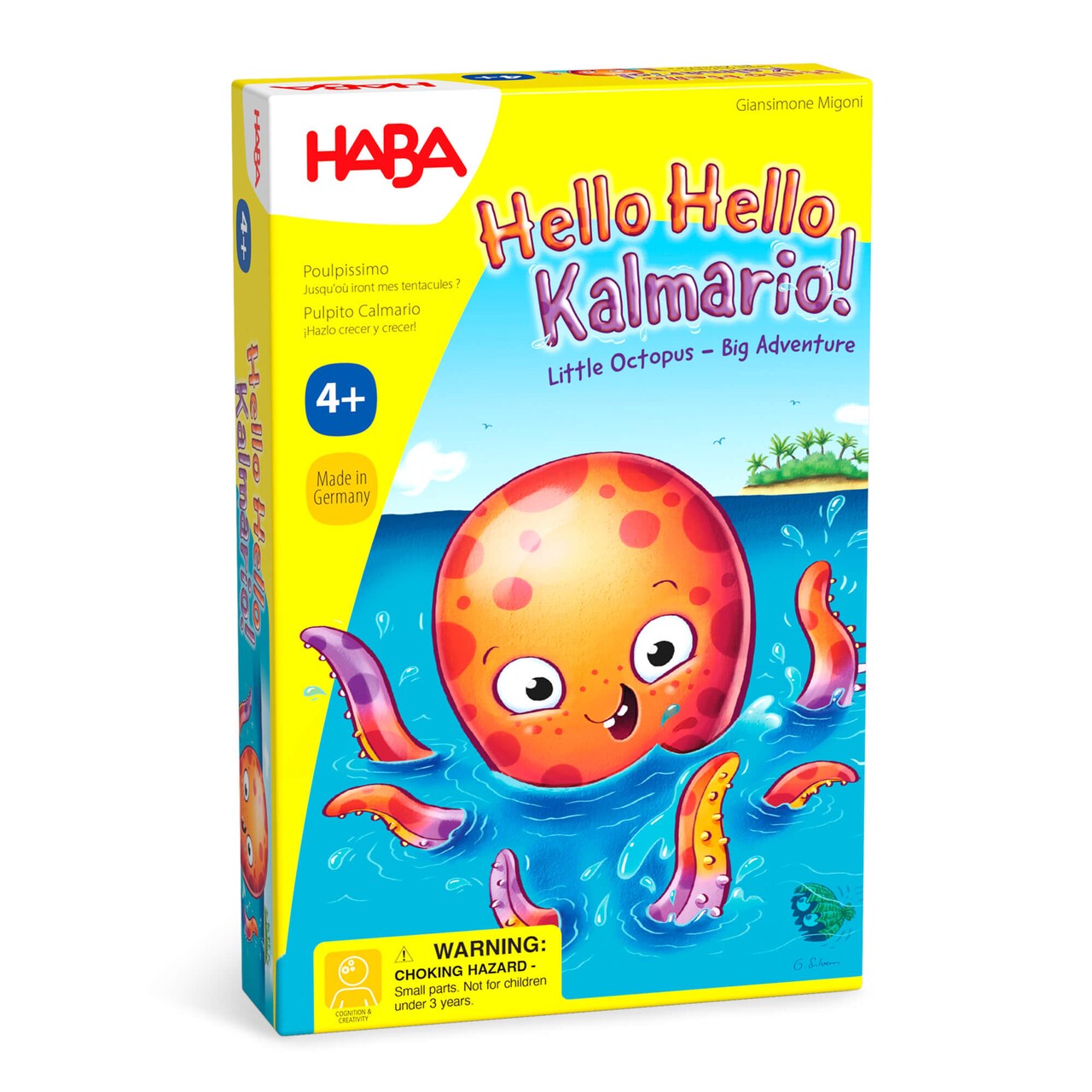 HABA Hello Hello Kalamario: Ages 4+ Fun Octopus Toy Board Game for Kids and Puzzle Games - Family Games for Family Game Night and Classroom Games